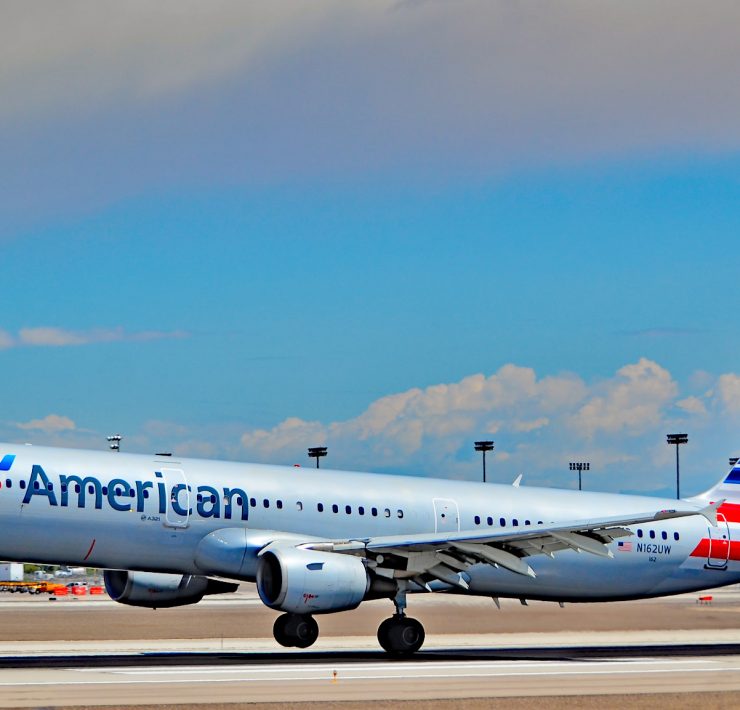 an airplane on the runway