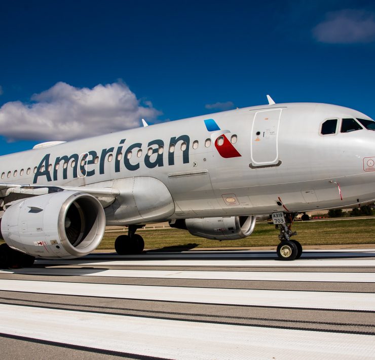 an airplane on a runway