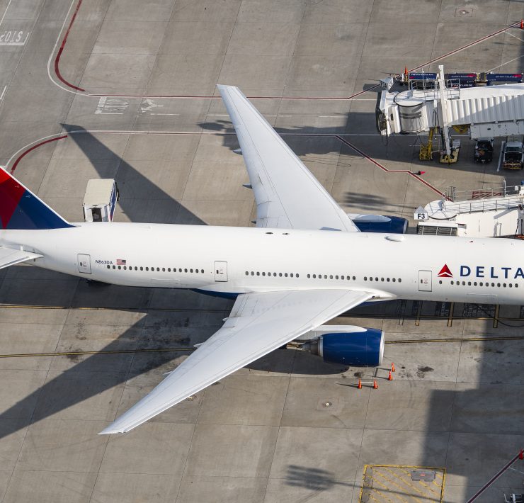 an airplane on the runway