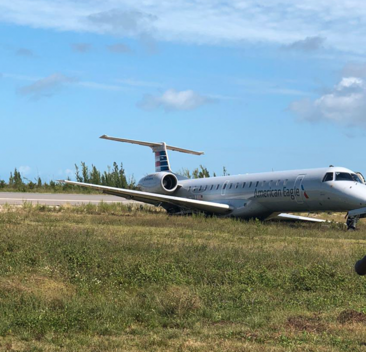 an airplane on the ground