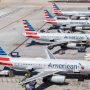 airplanes parked on a runway