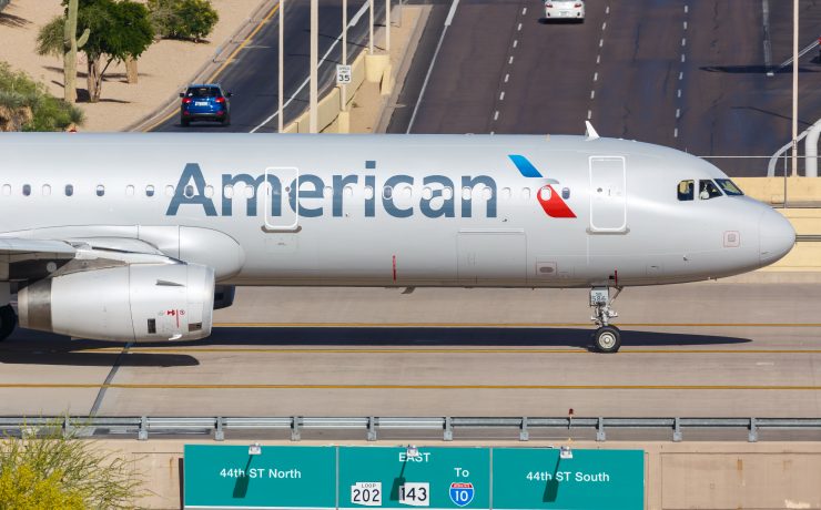 an airplane on a runway