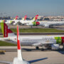 airplanes on a runway