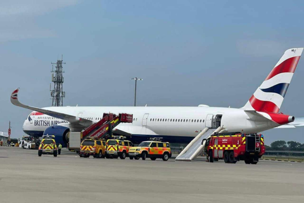 British Airways Crew Member Accidentally Activates Emergency Slide On ...