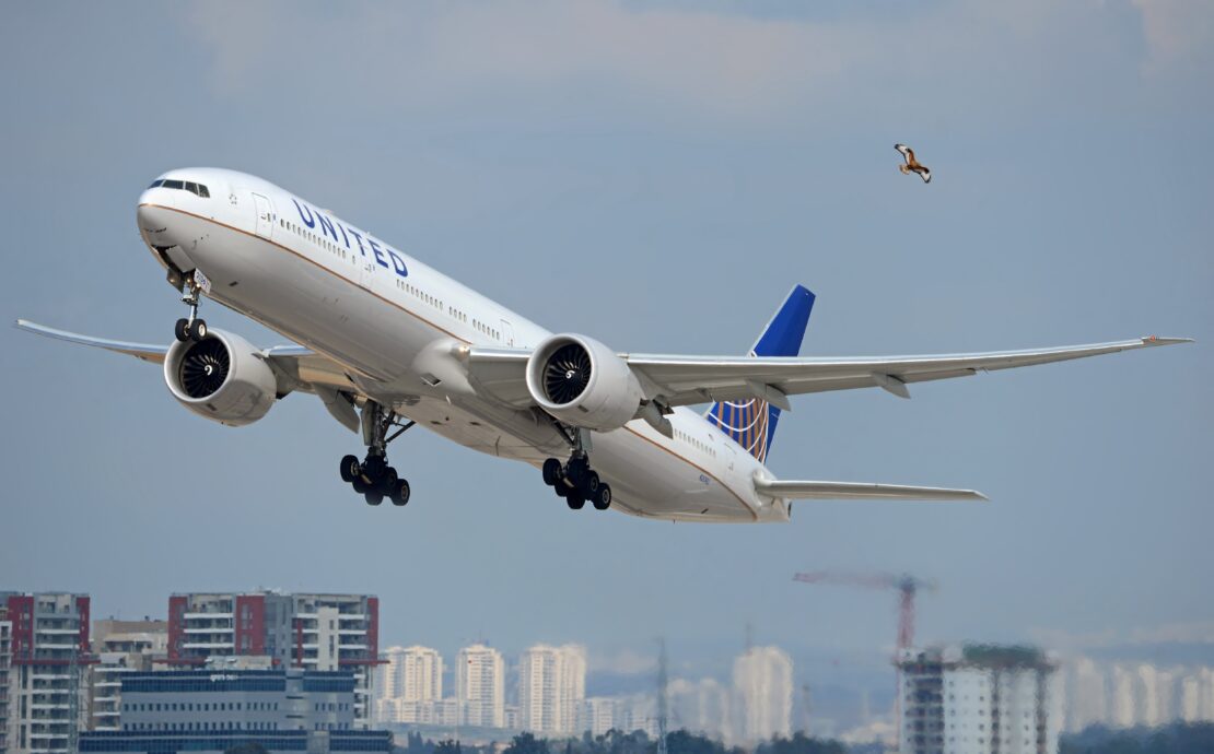 a plane flying in the sky