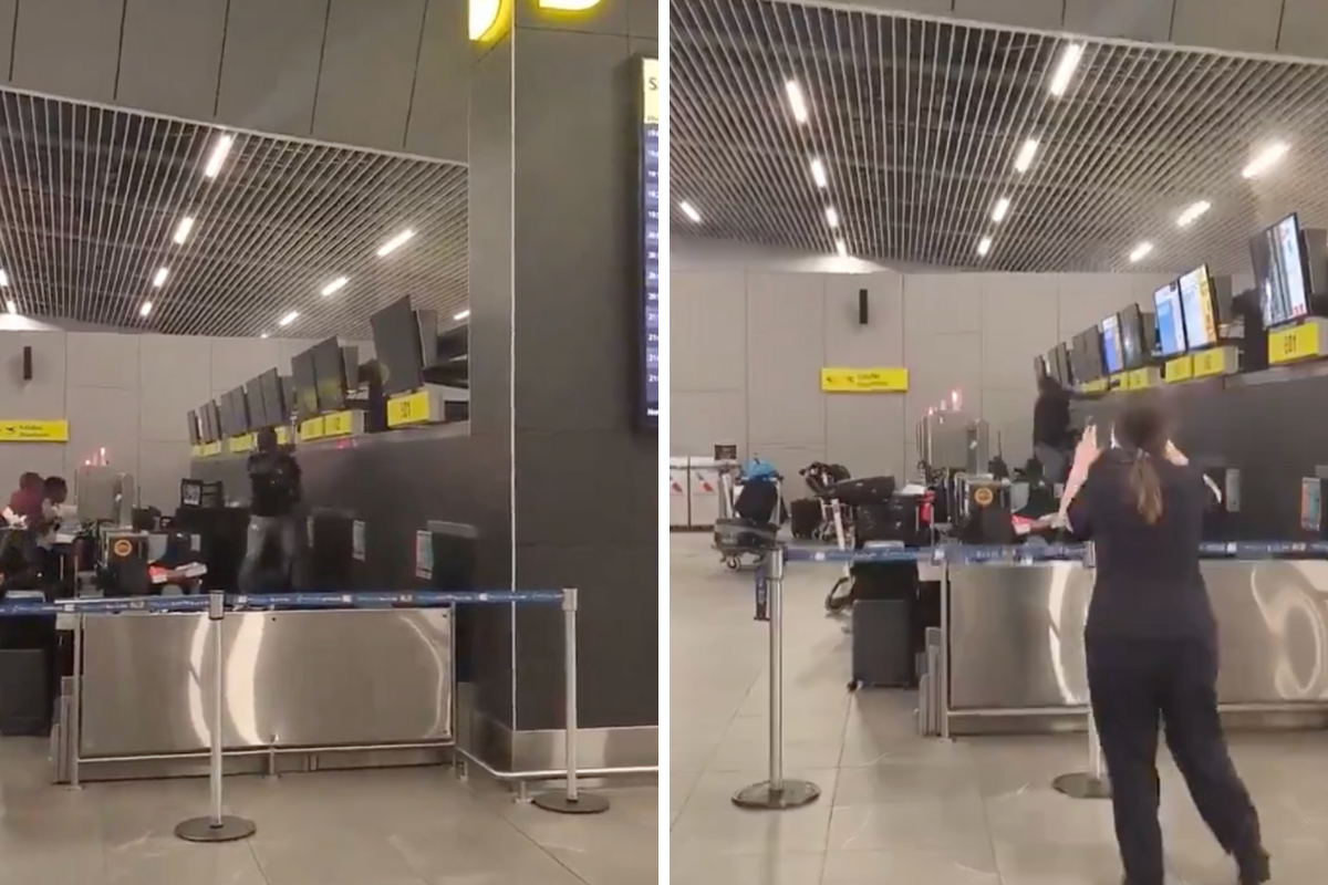 Man destroys American Airlines check-in counter after discovering he was sold a fake ticket