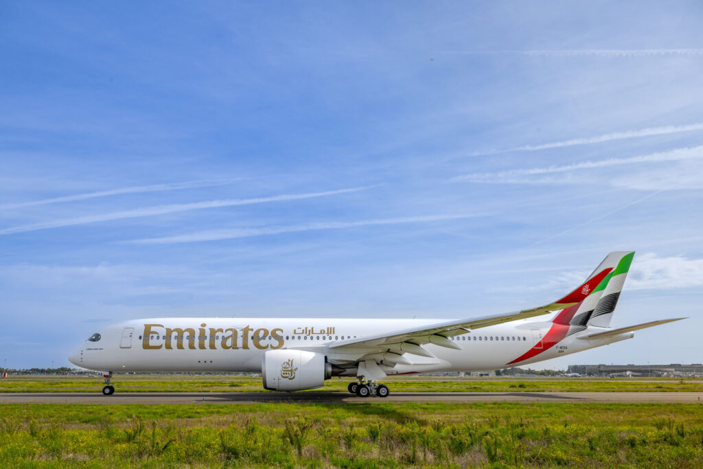 a large airplane on a runway