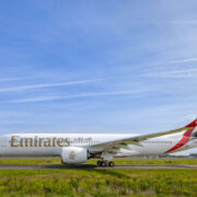 a large airplane on a runway