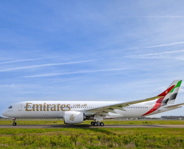 a large airplane on a runway