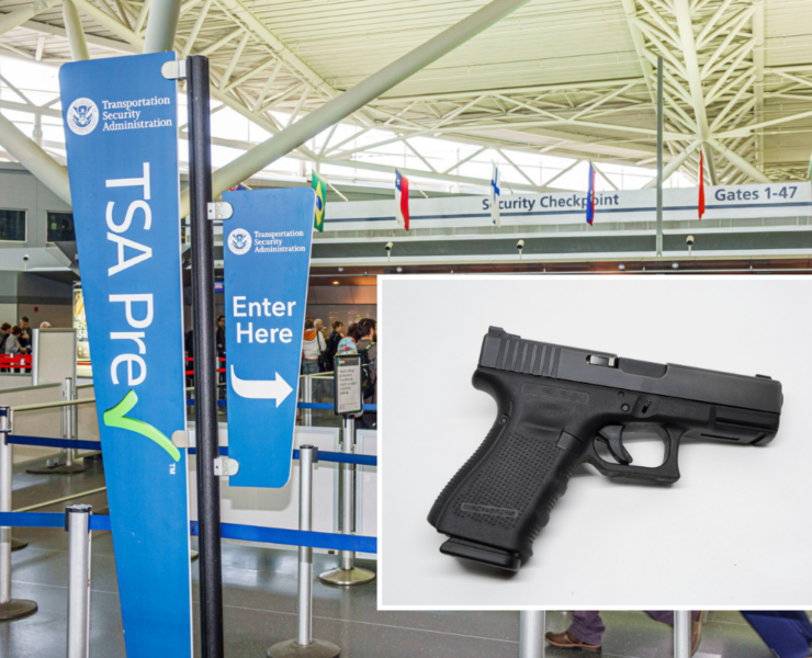 a gun in a terminal