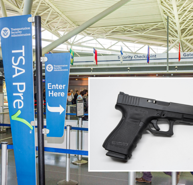 a gun in a terminal