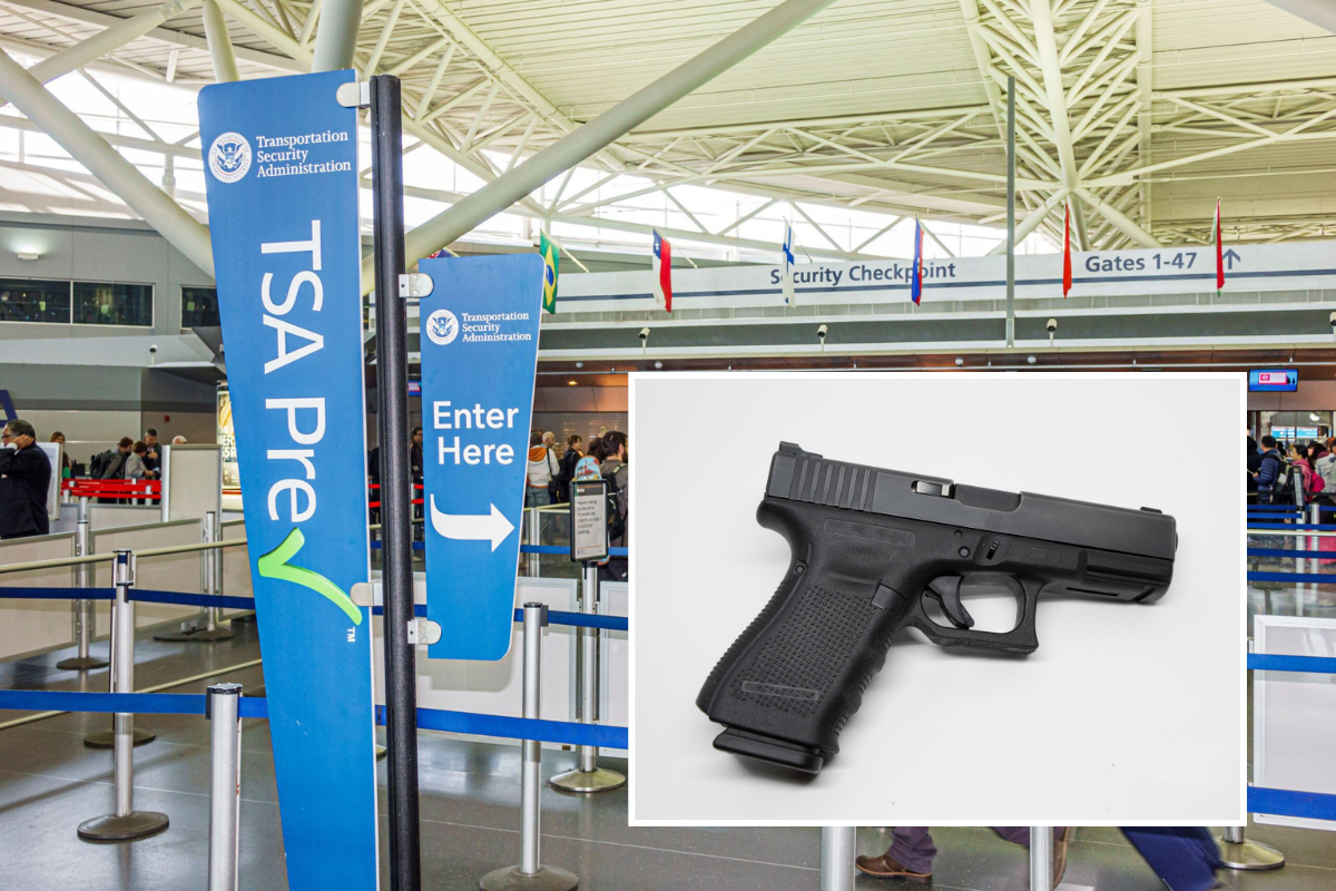 a gun in a terminal