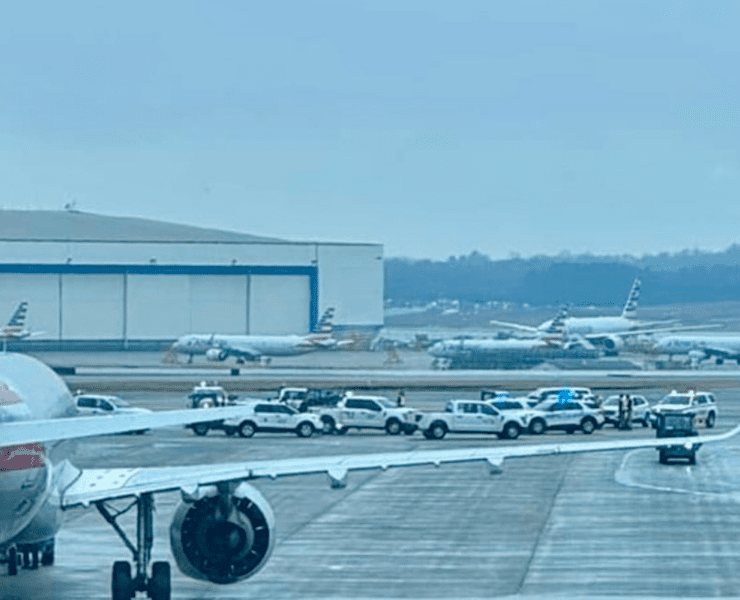 airplanes on a runway