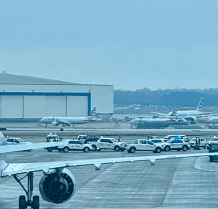 airplanes on a runway