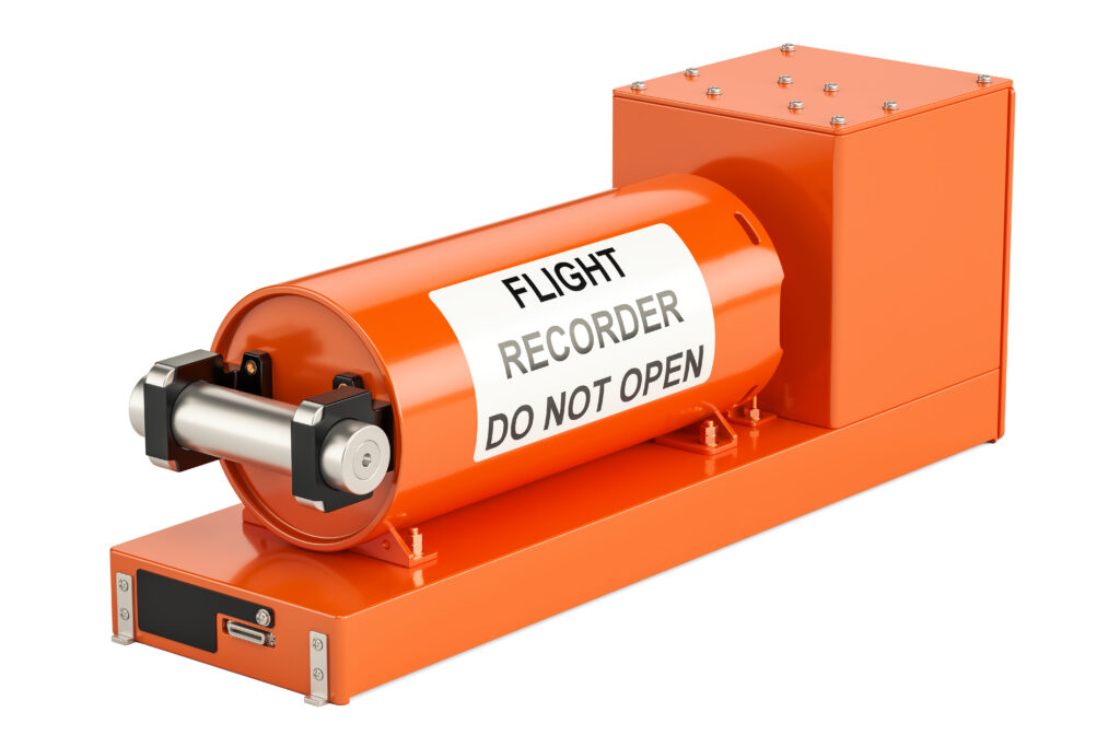 an orange machine with a white label