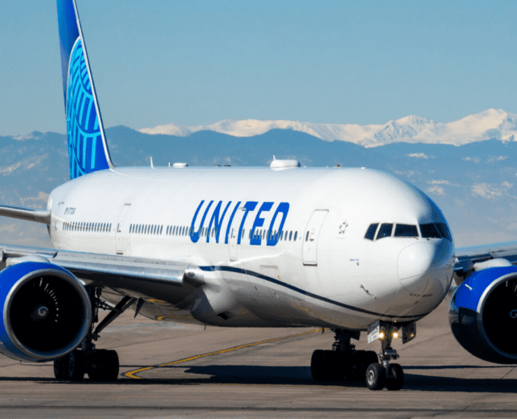 a large airplane on a runway