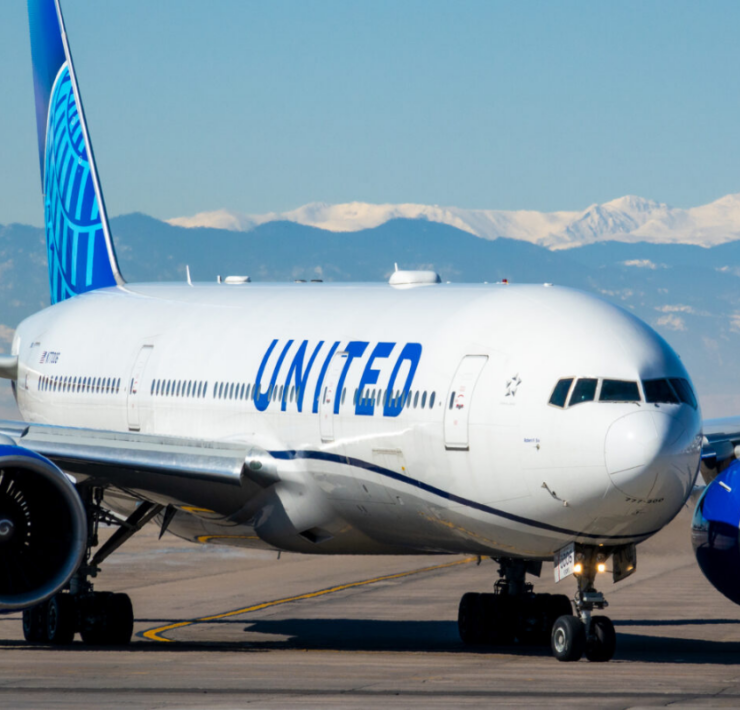 a large airplane on a runway